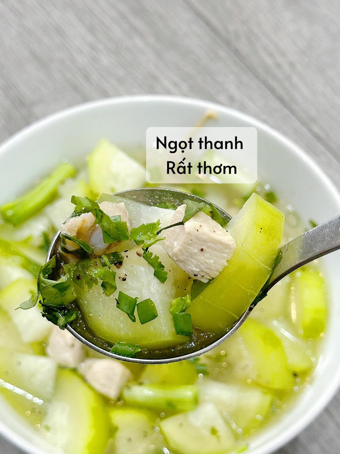 công thức nấu canh bí đao thịt gà