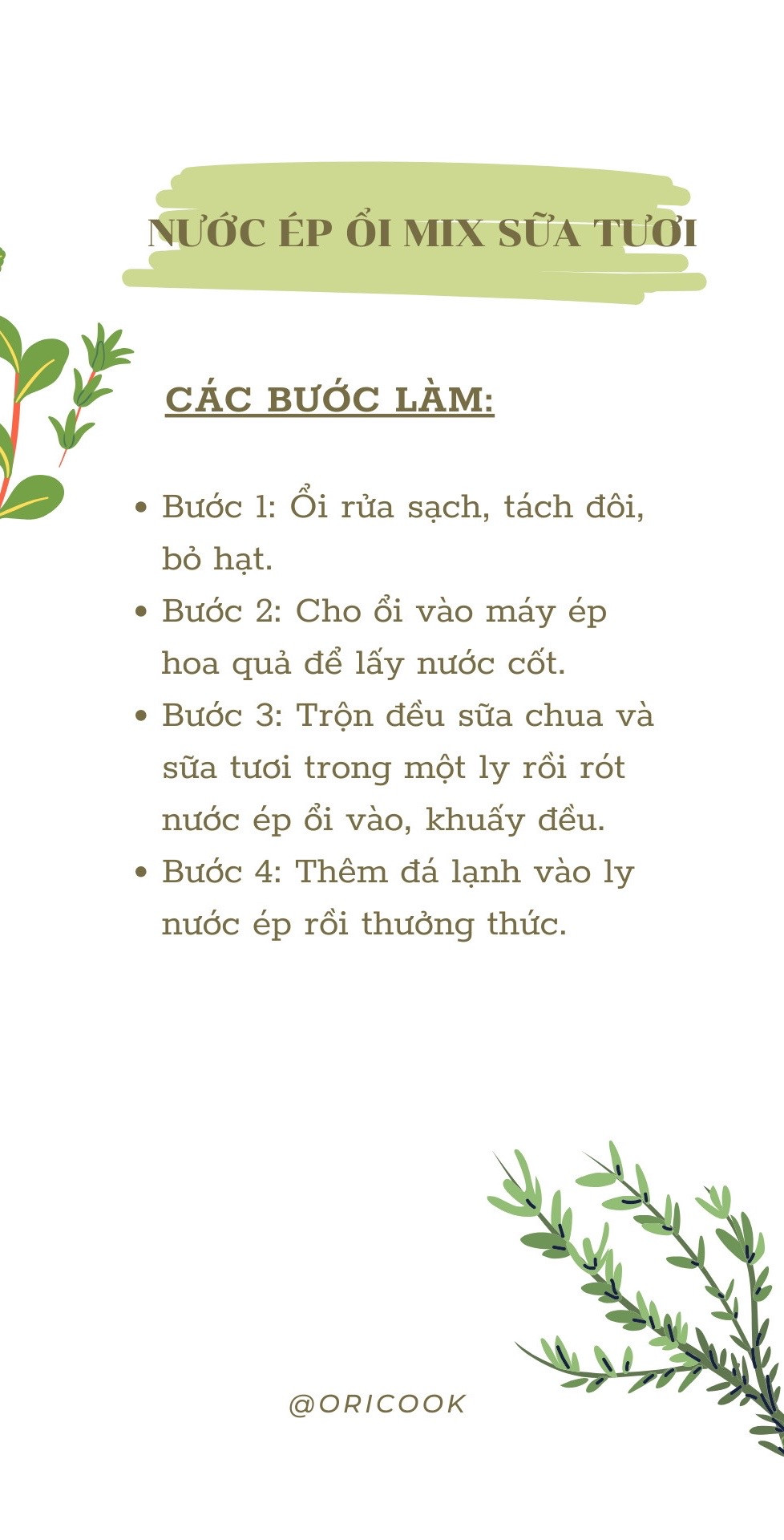 công thức nước ép ổi. nước ép ổi mix táo, nước ép ổi mix cam, nước ép ổi mix dứa, nước ép ổi mix sữa tươi, nước ép ổi mix dưa hấu.