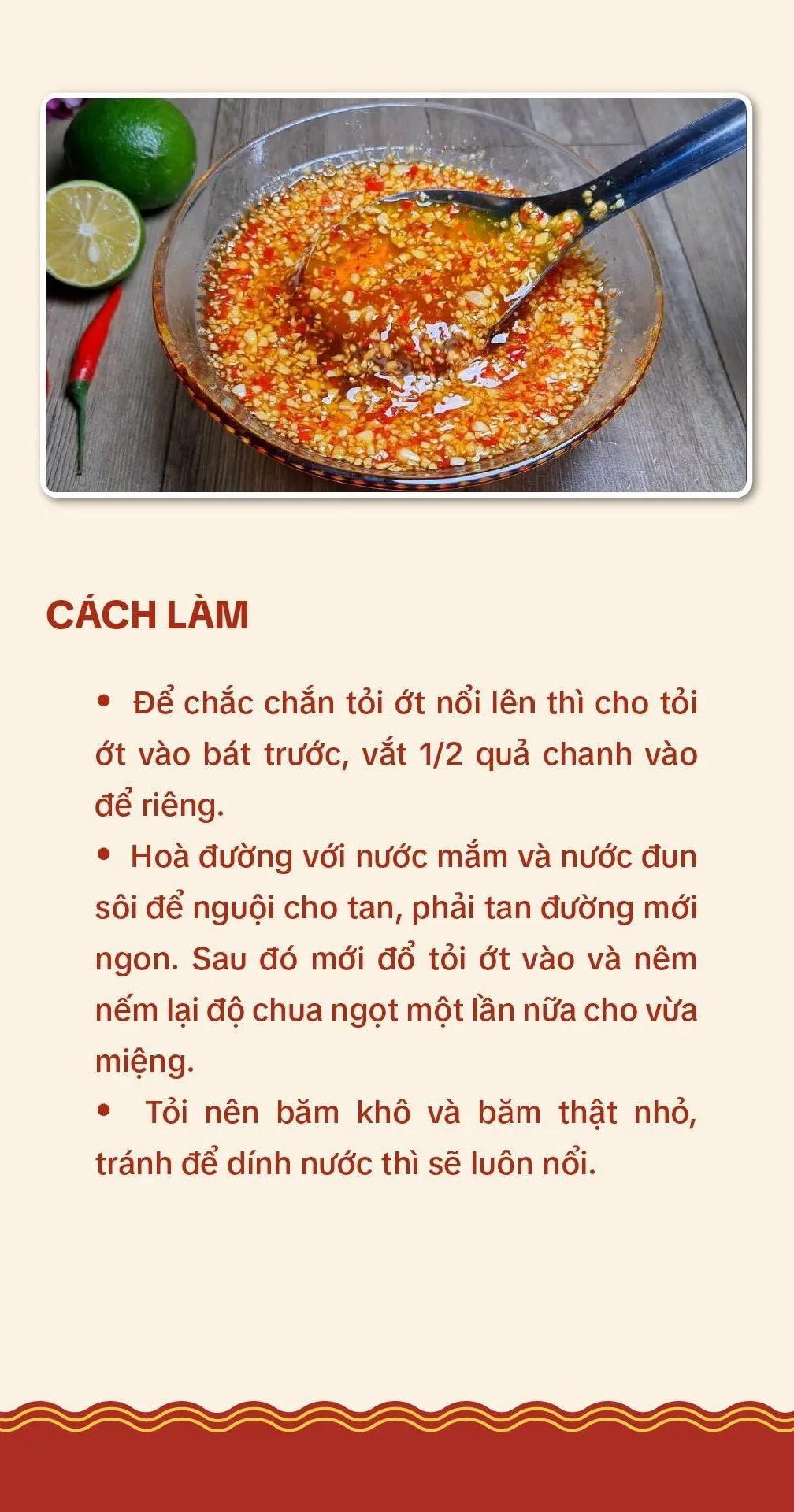 Công thức nước mắm trộn gỏi