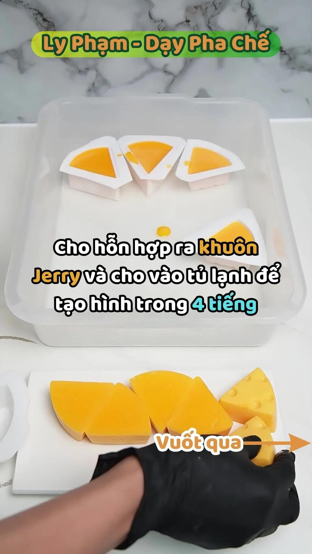 Công thức thạch phô mai jerrry