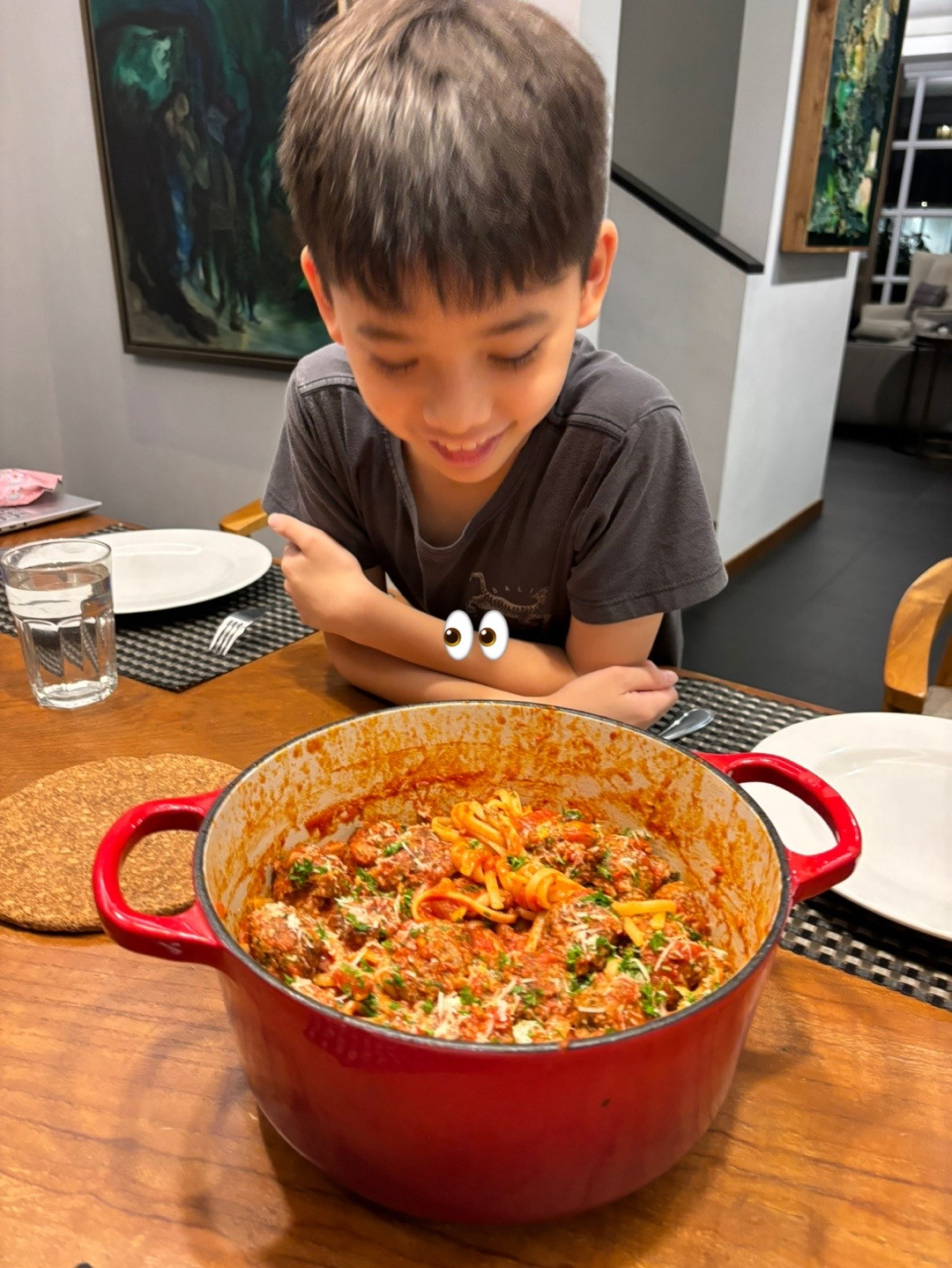 cook dinner with me spaghetti meatballs