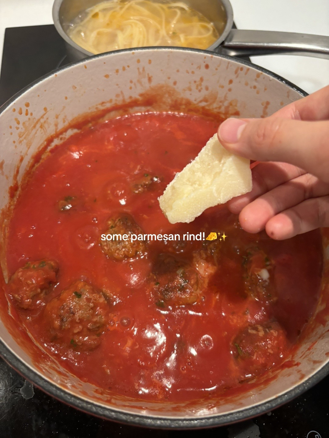 cook dinner with me spaghetti meatballs