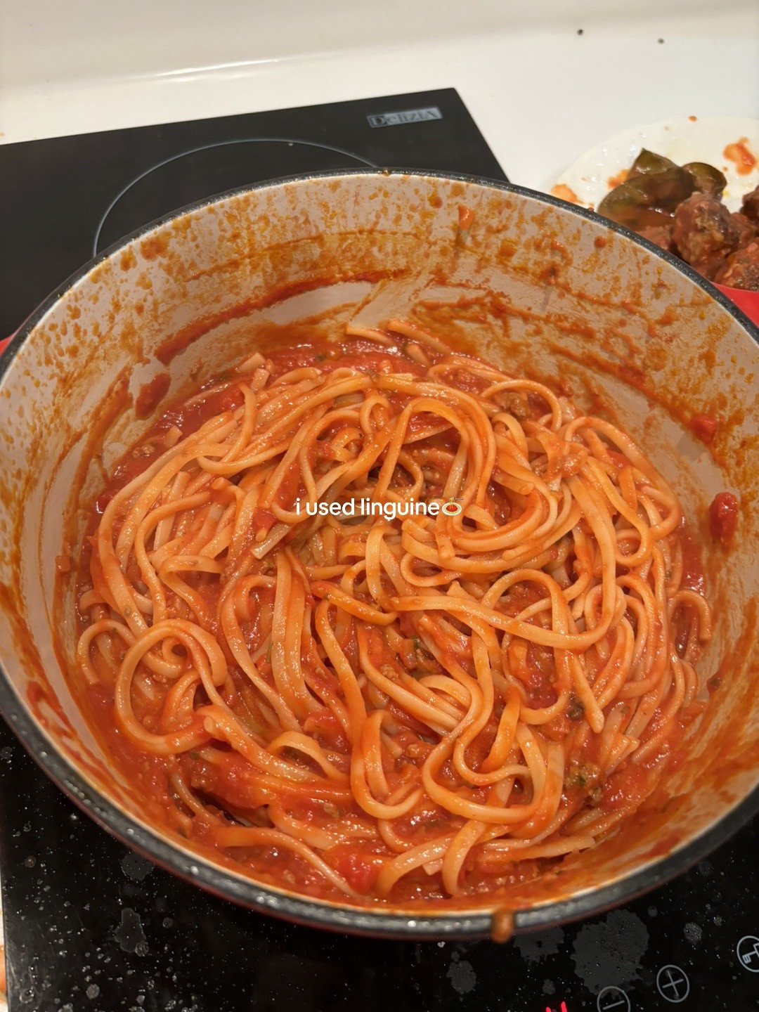 cook dinner with me spaghetti meatballs