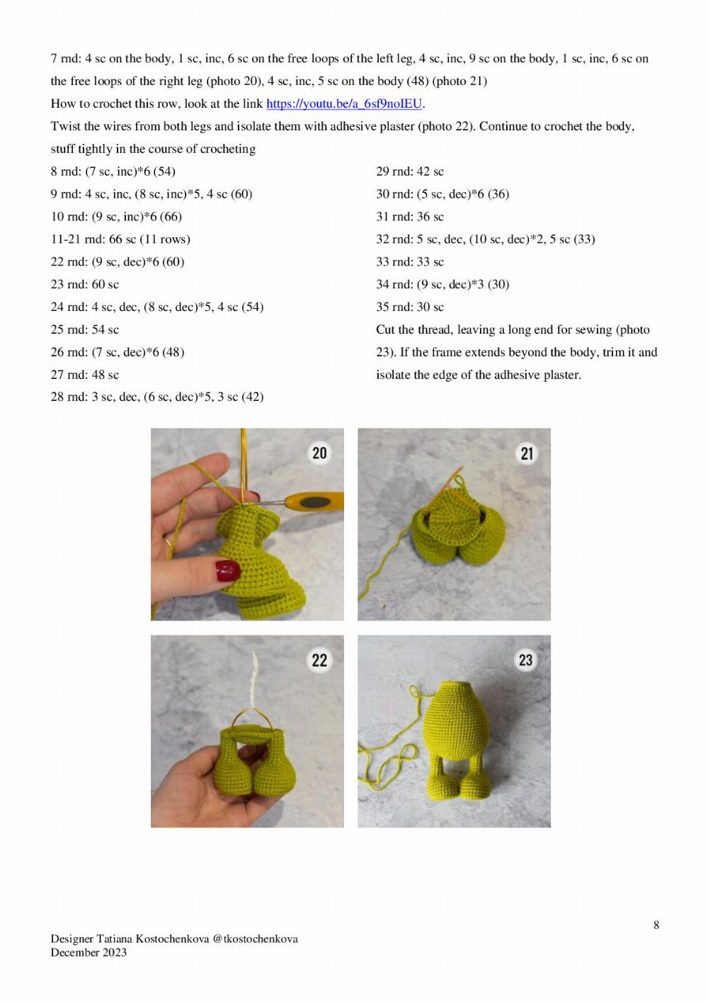 crinch crochet pattern