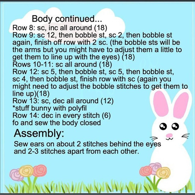 crochet bunny pattern