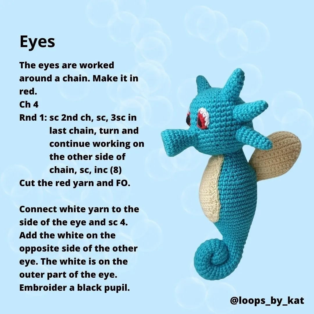 crochet horsea free pattern