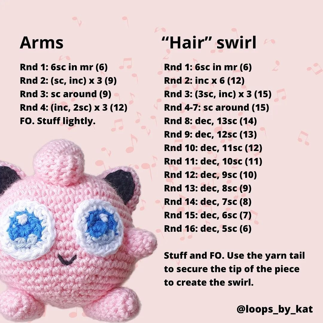 crochet jigglypuff free pattern