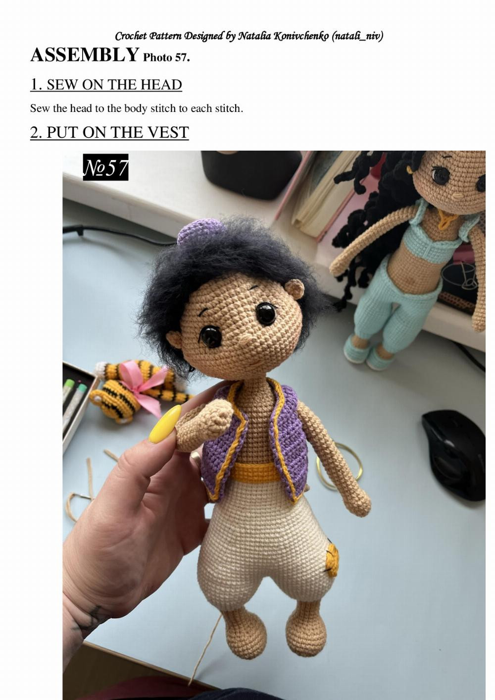 CROCHET PATTERN ALADDIN & ABU