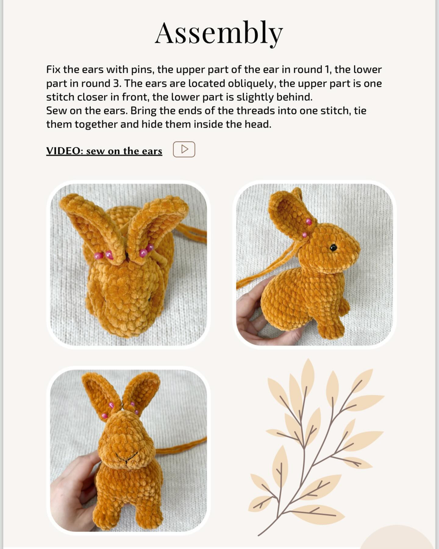 crochet pattern baby rabbit