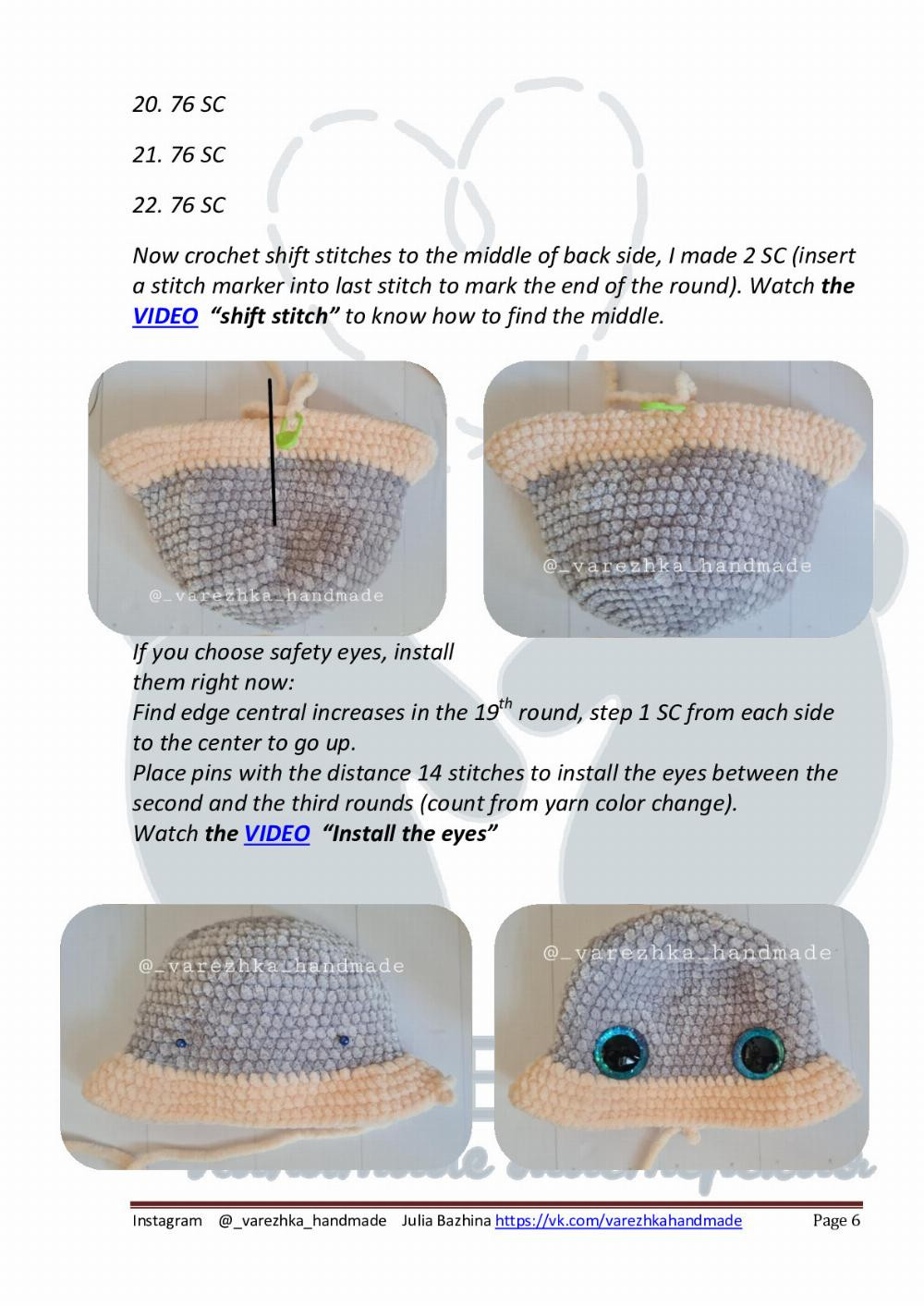 crochet pattern buffy the bunny