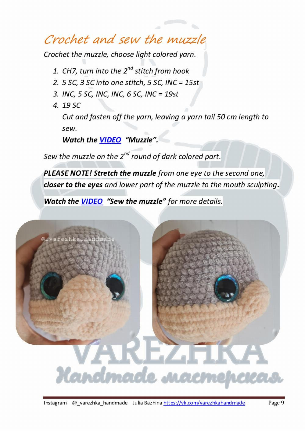 crochet pattern buffy the bunny