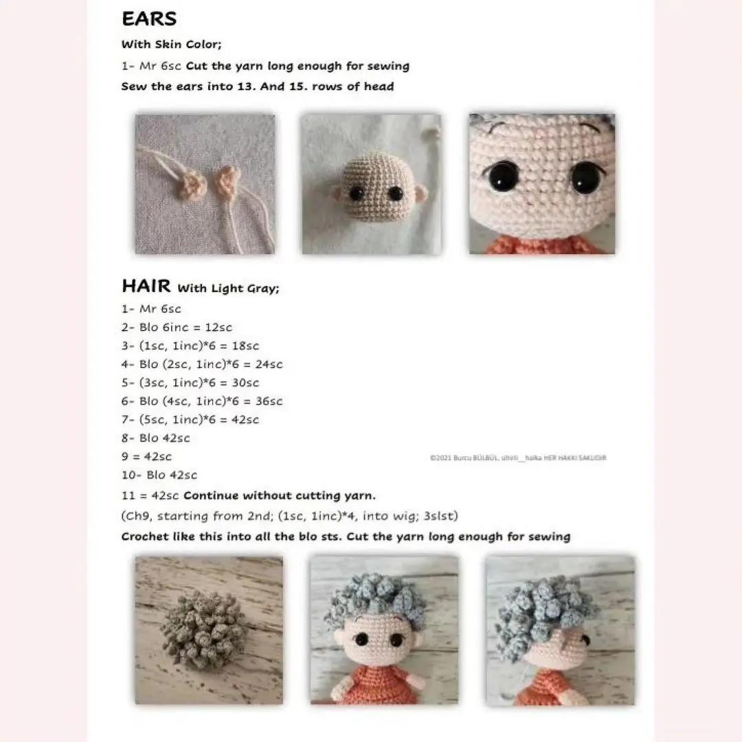 crochet pattern for curly hair doll