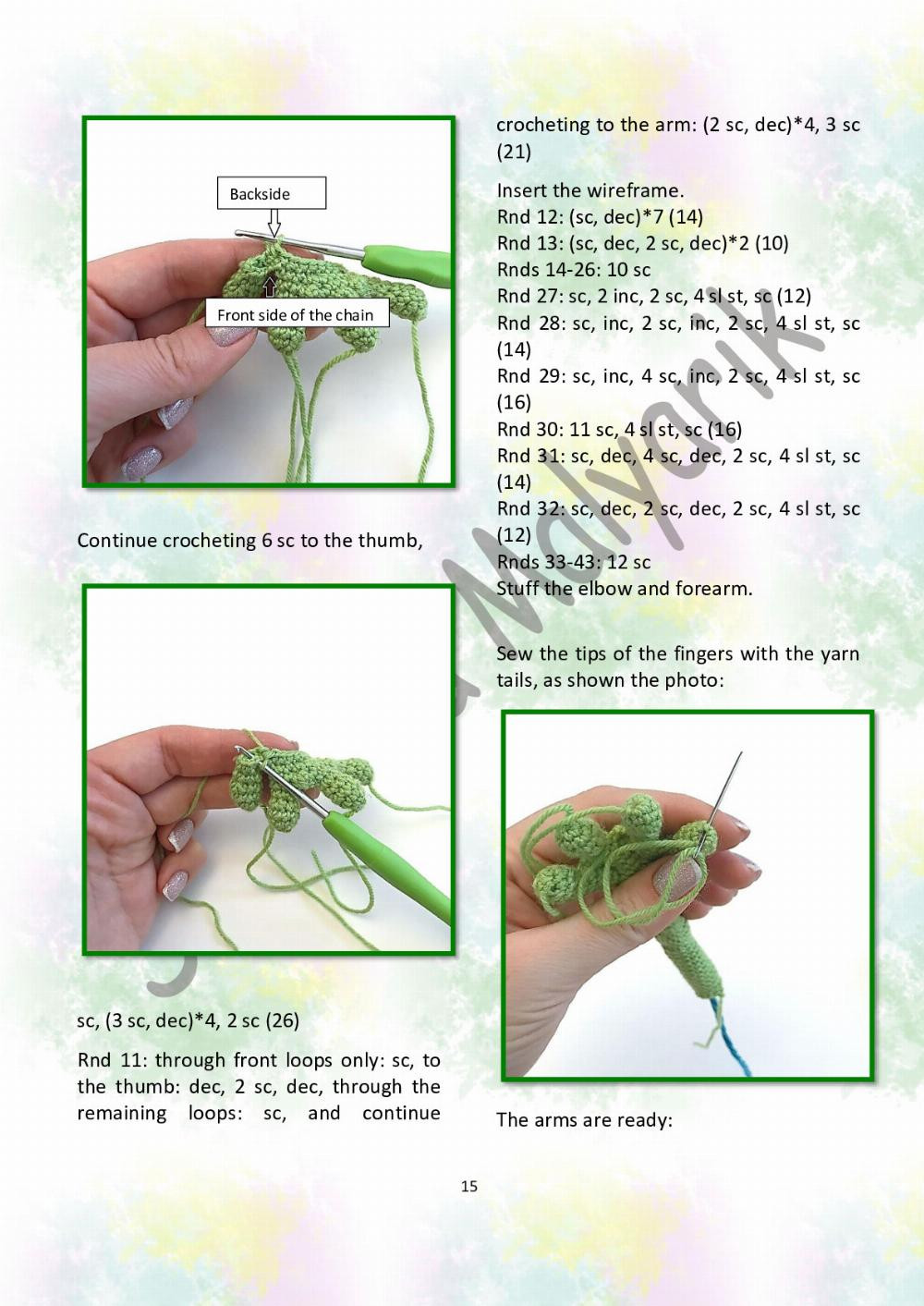 CROCHET PATTERN Funny frog (only crochet hook)