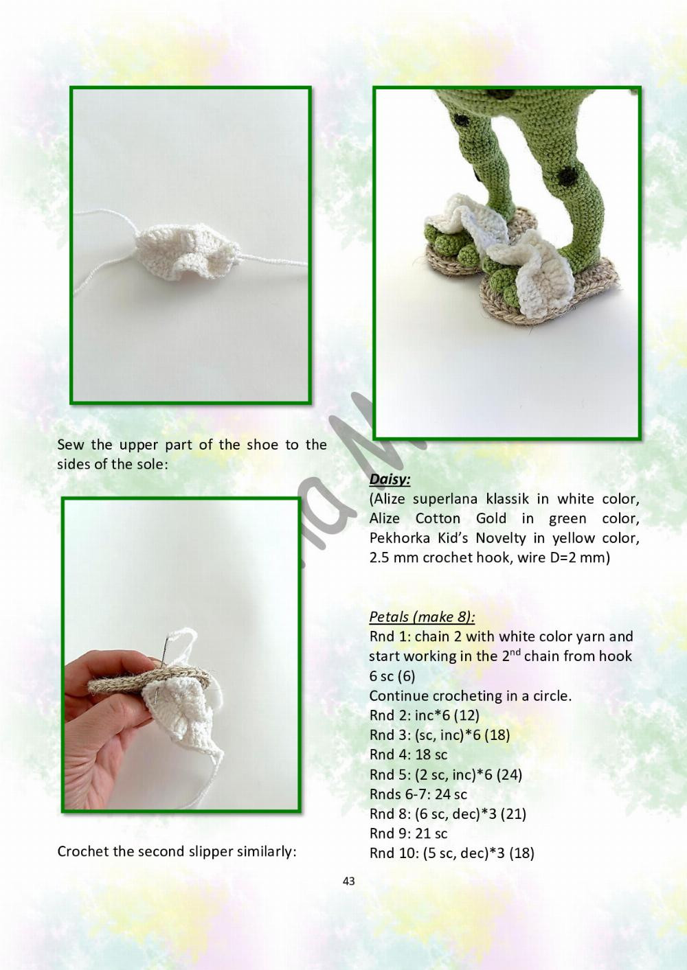 CROCHET PATTERN Funny frog (only crochet hook)