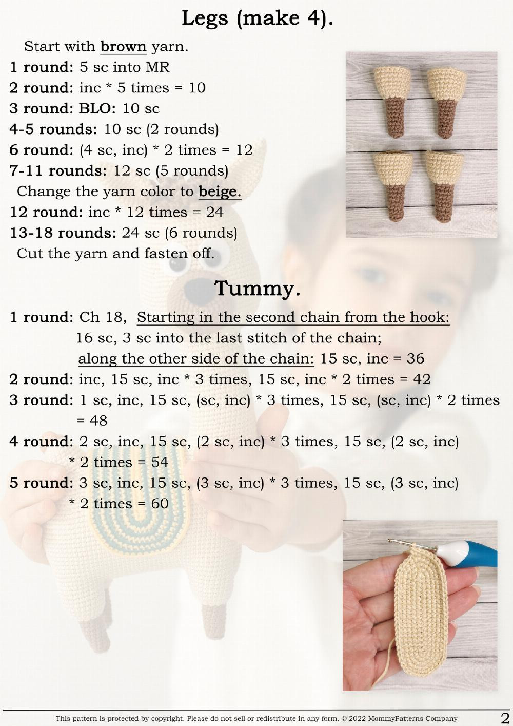 crochet pattern lama no drama