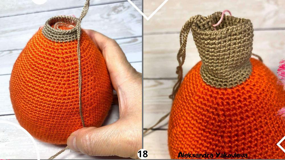 Crochet Pumpkin Pattern, smiling pumpkin crochet pattern