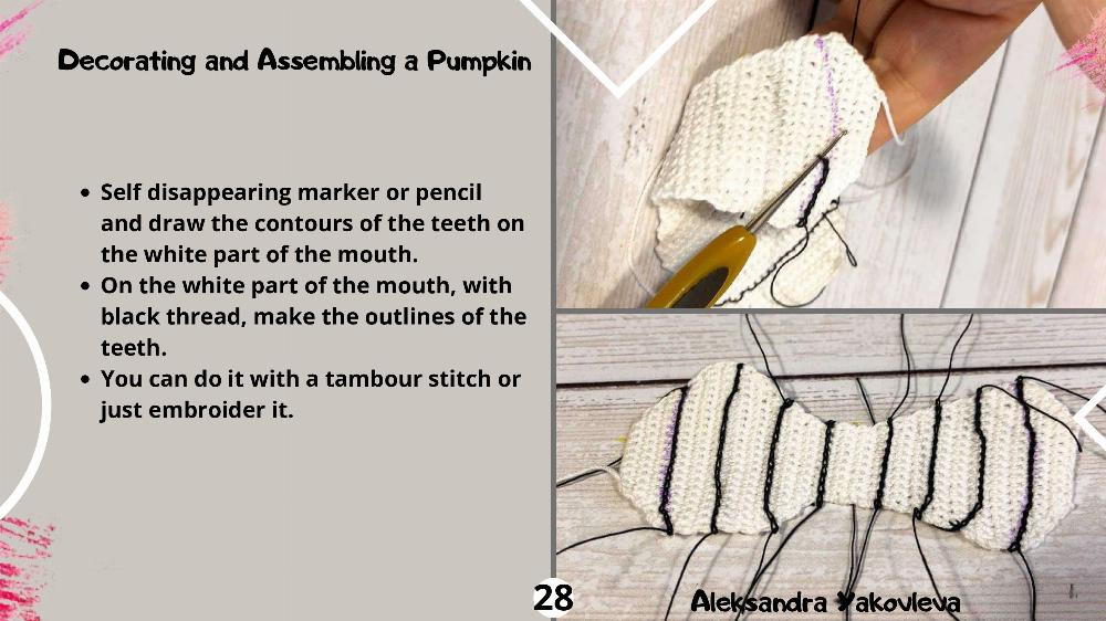 Crochet Pumpkin Pattern, smiling pumpkin crochet pattern