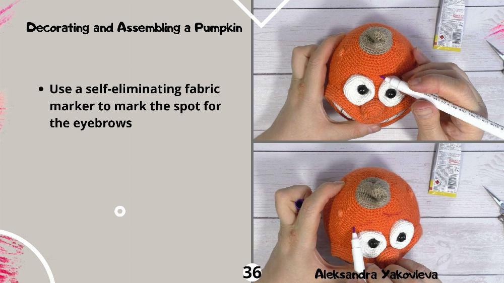 Crochet Pumpkin Pattern, smiling pumpkin crochet pattern