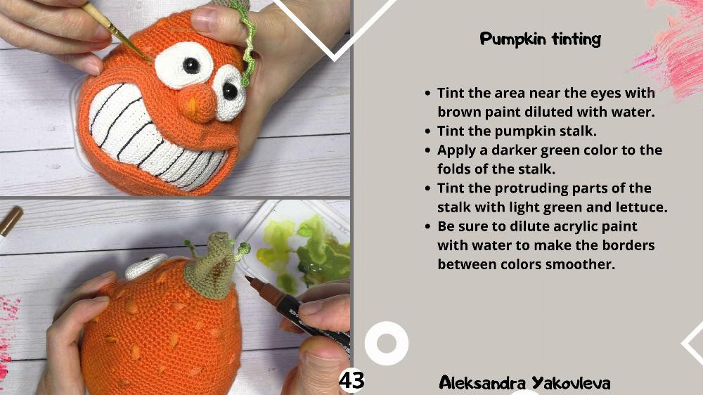 Crochet Pumpkin Pattern, smiling pumpkin crochet pattern