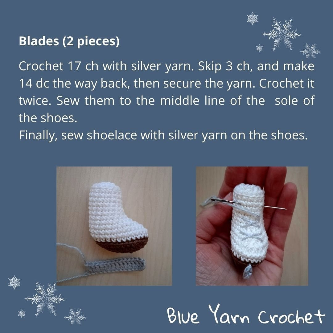 crochet snow boots christmas tree decoration pattern