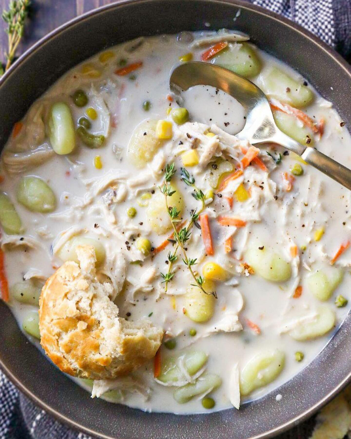 Crock-Pot Chicken Pot Pie Gnocchi Soup