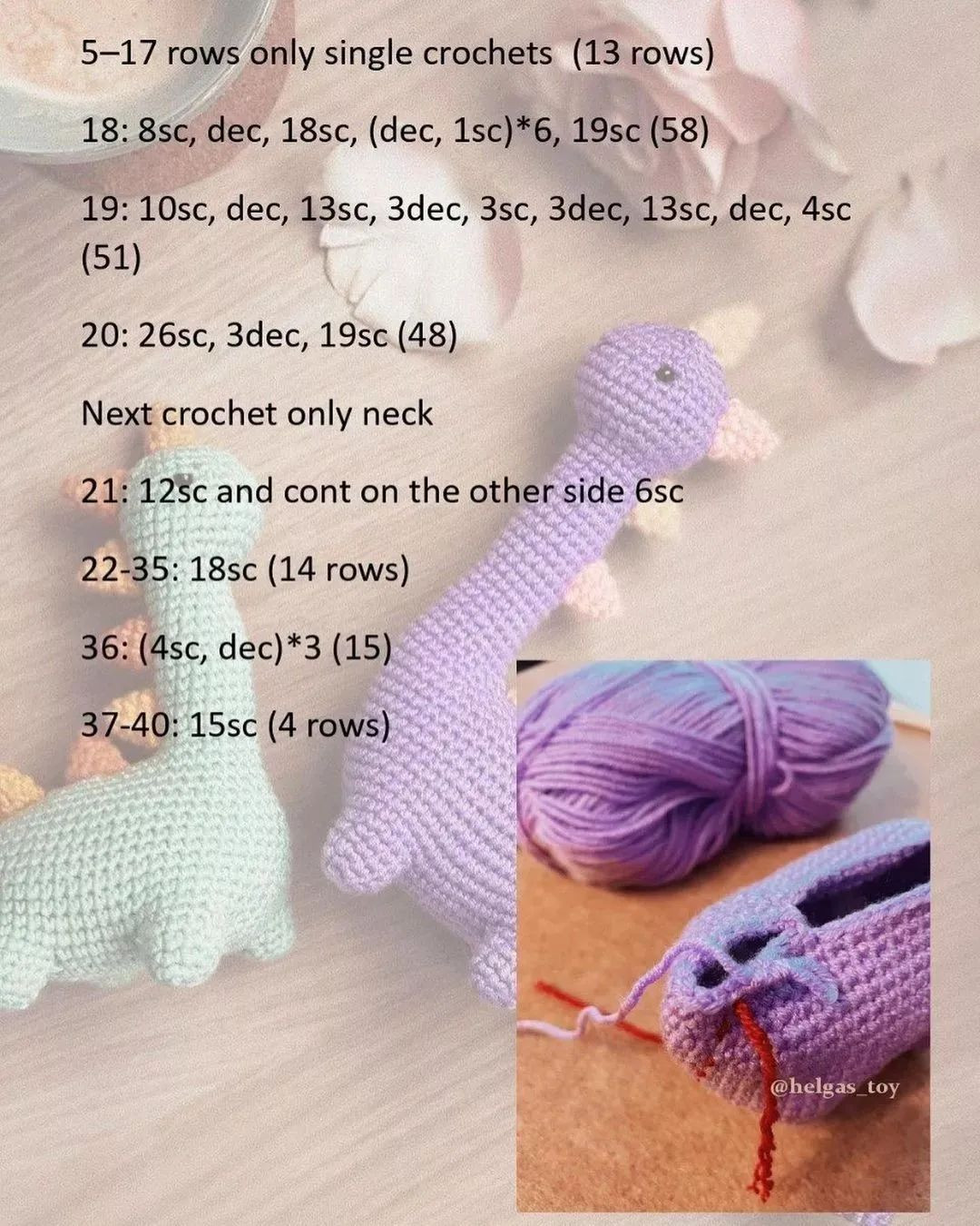 Dino FREE PATTERN