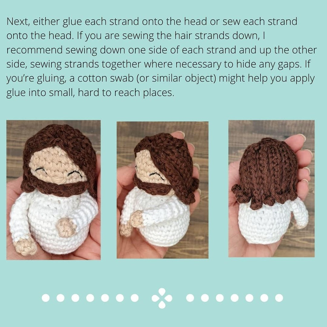 divine mercy jesus free crochet pattern