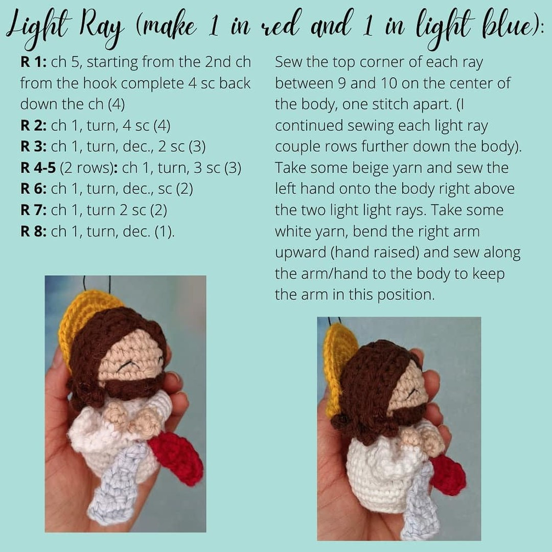 divine mercy jesus free crochet pattern