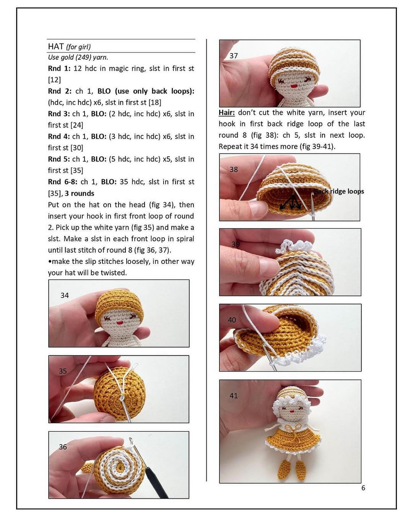 Doll couple crochet pattern