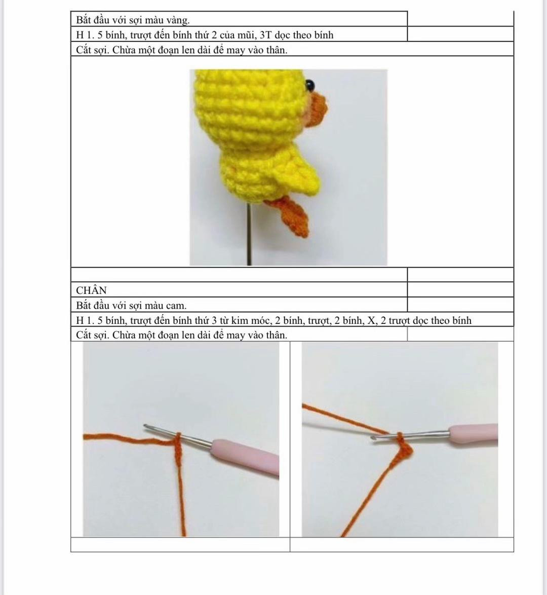 duckling doll crochet pattern