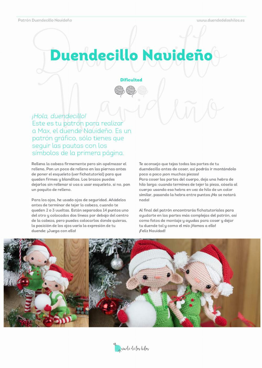 Duendecillo Navideño Duendecillo Navideño Patrón Duendecillo Navideño