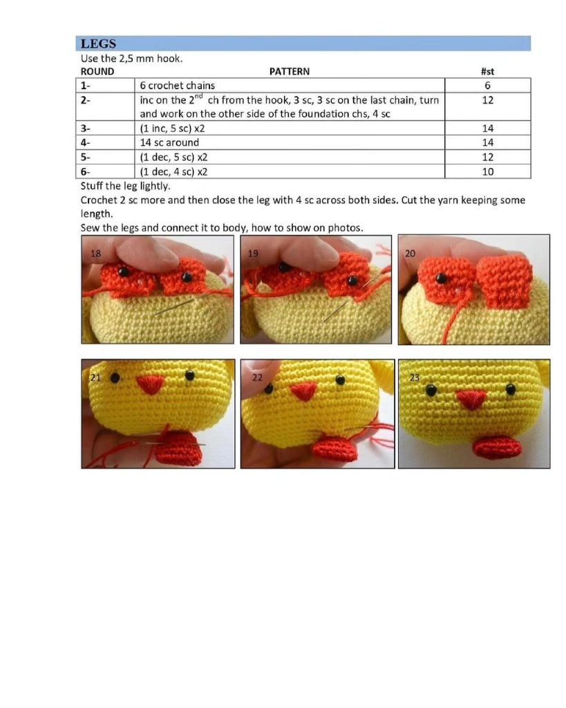 easter chick 🐣 Free crochet pattern