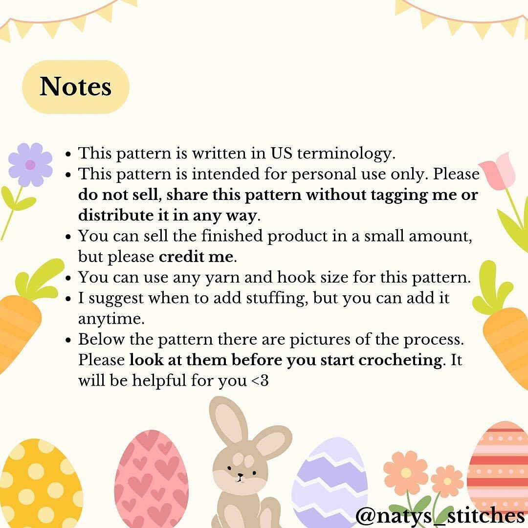 easter egg free crochet  pattern