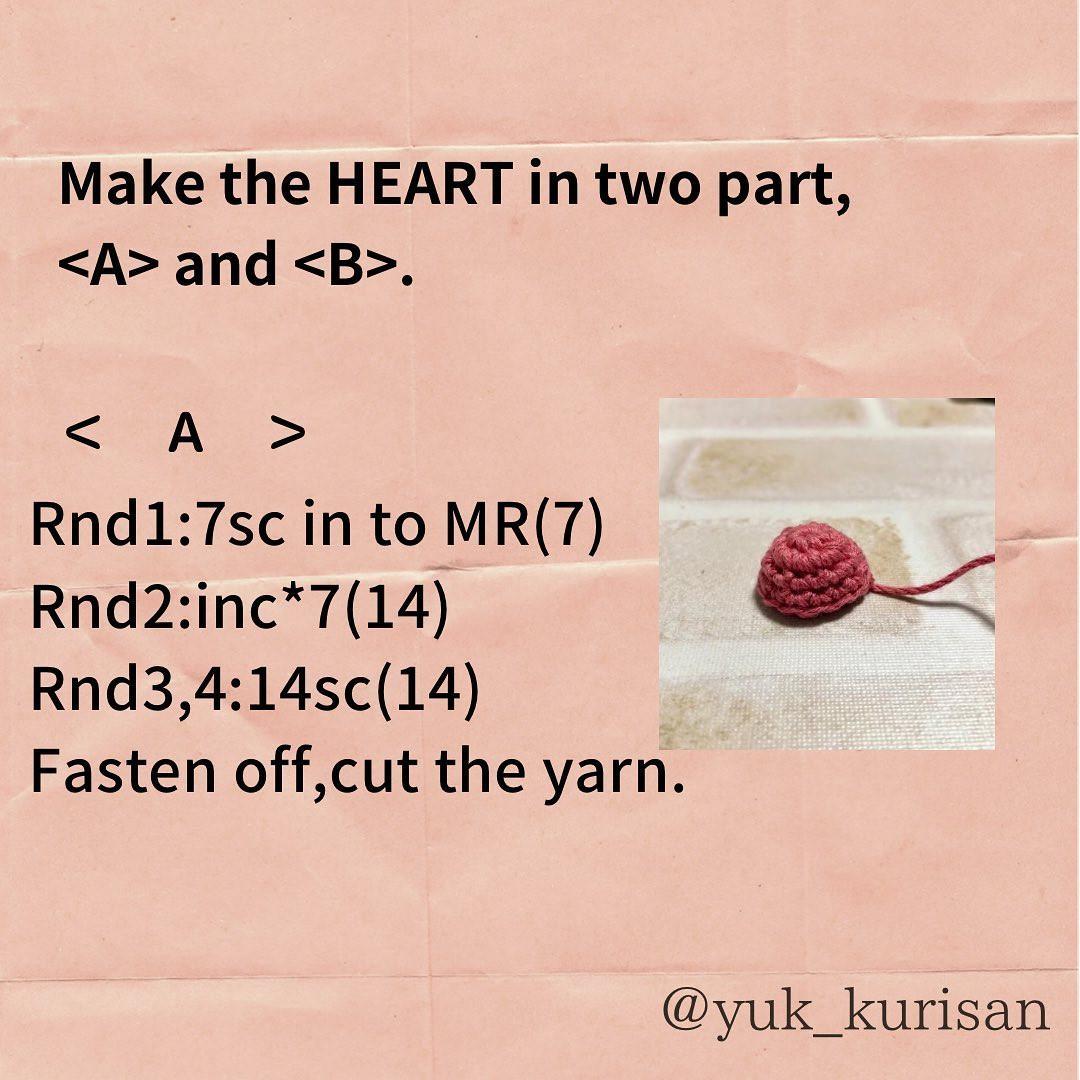 easy heart free pattern