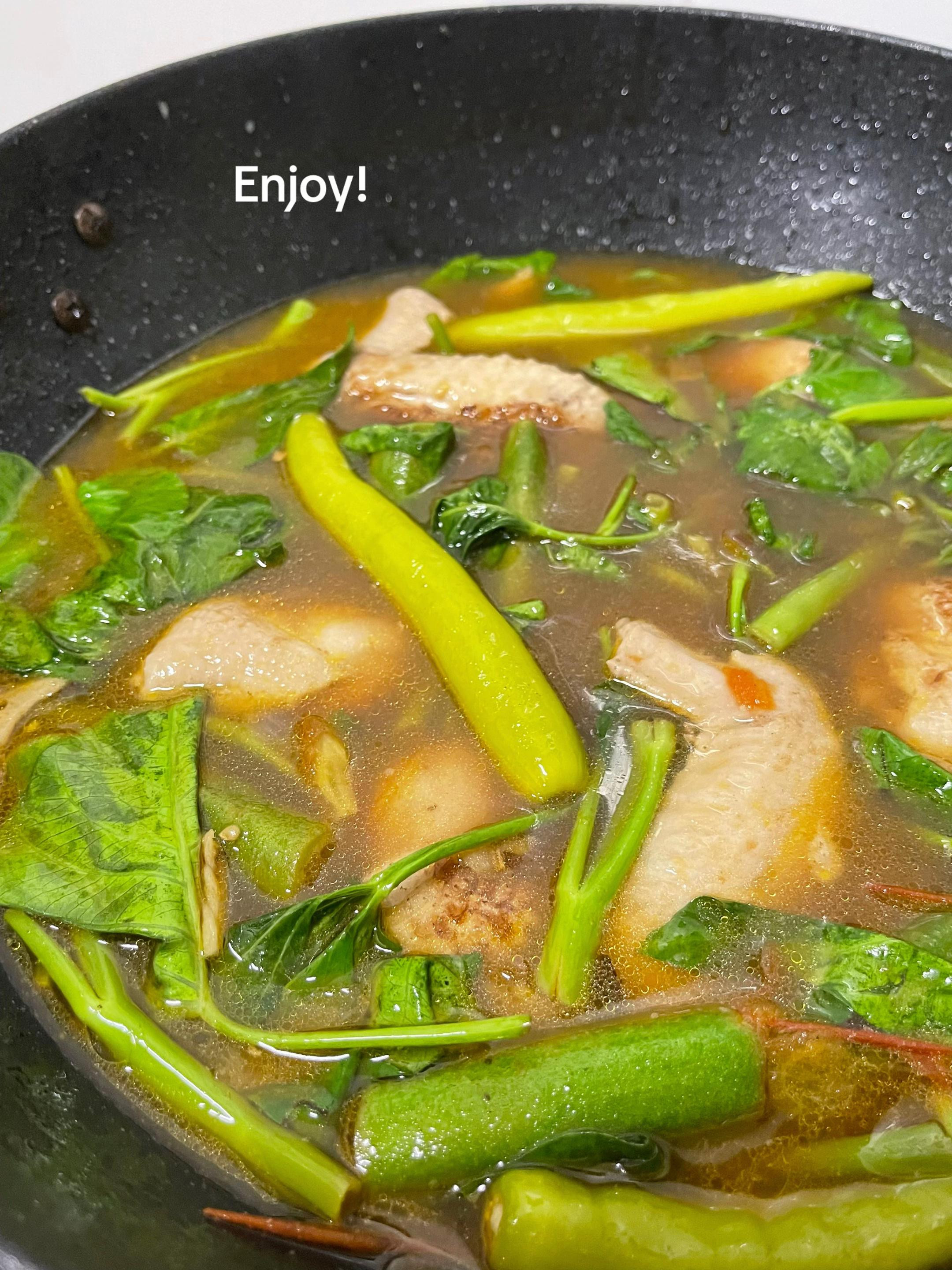 easy recipe sinampalukang manok