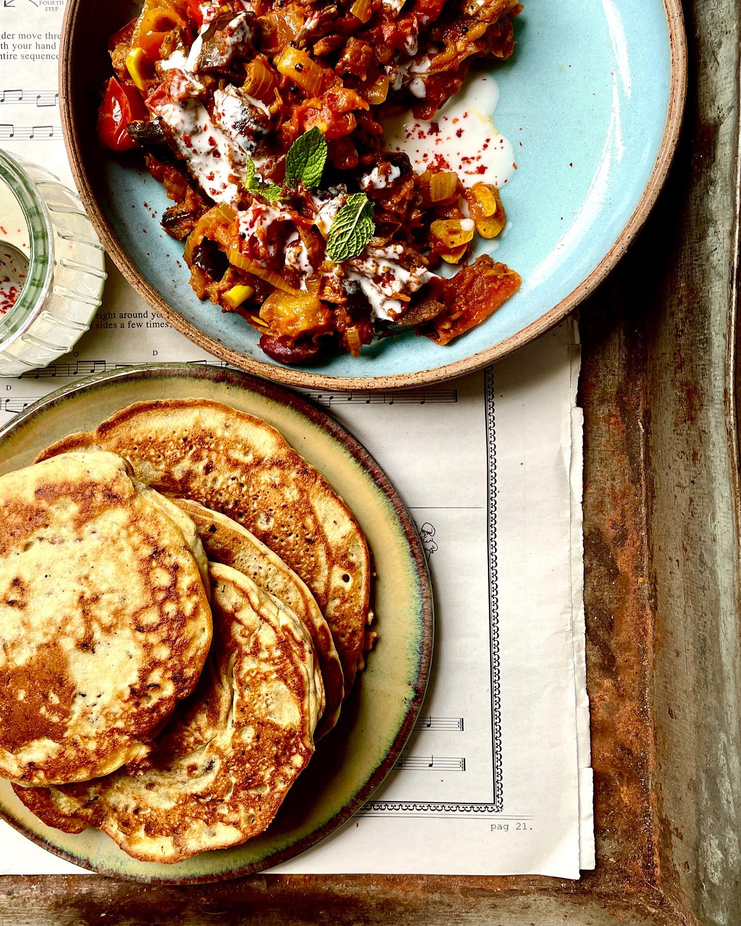 Eat with flatbread, rice, pasta - it’s super very versatile.