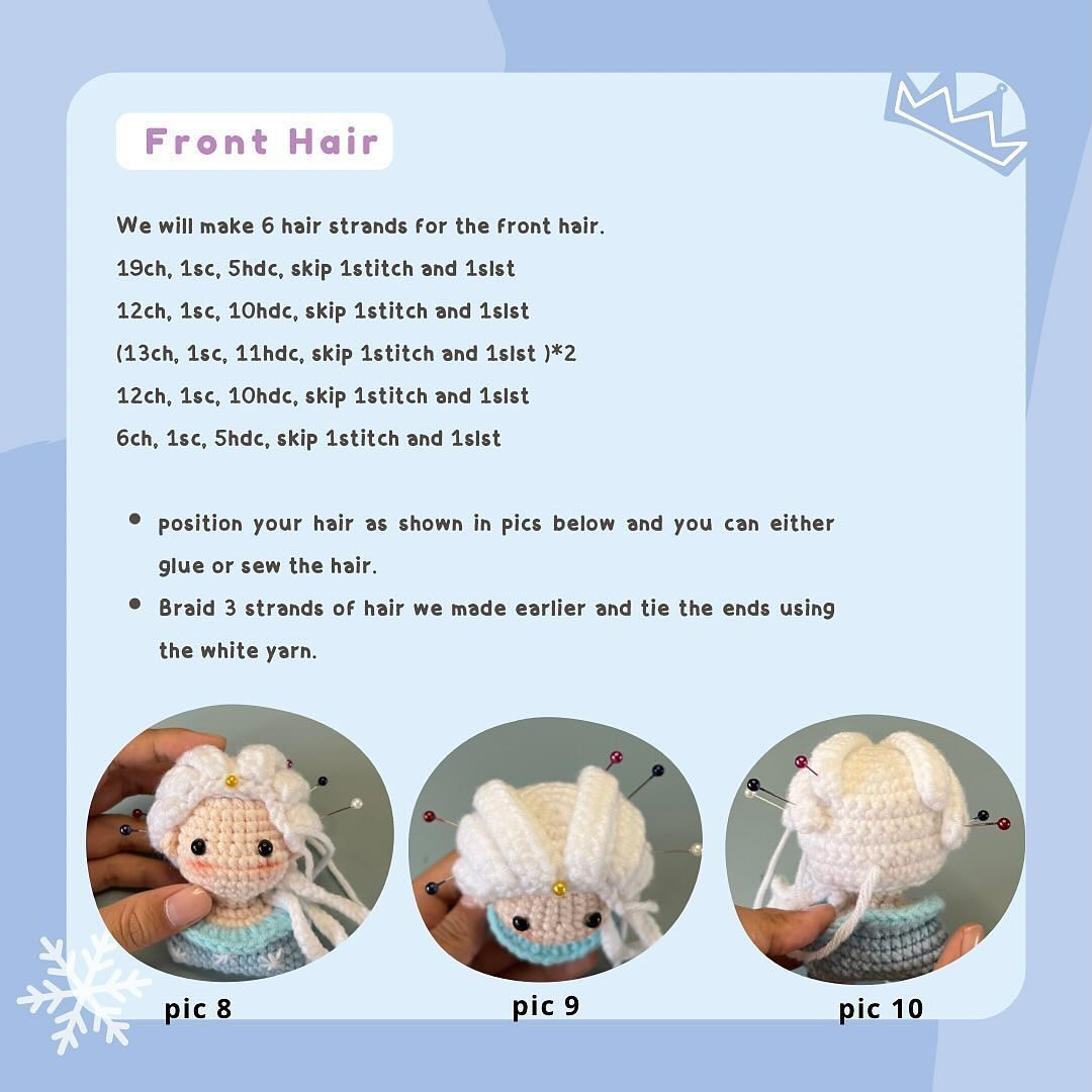 elsa mini doll crochet pattern.