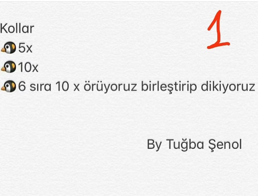 fiyonk takan penguen tığ işi modeli