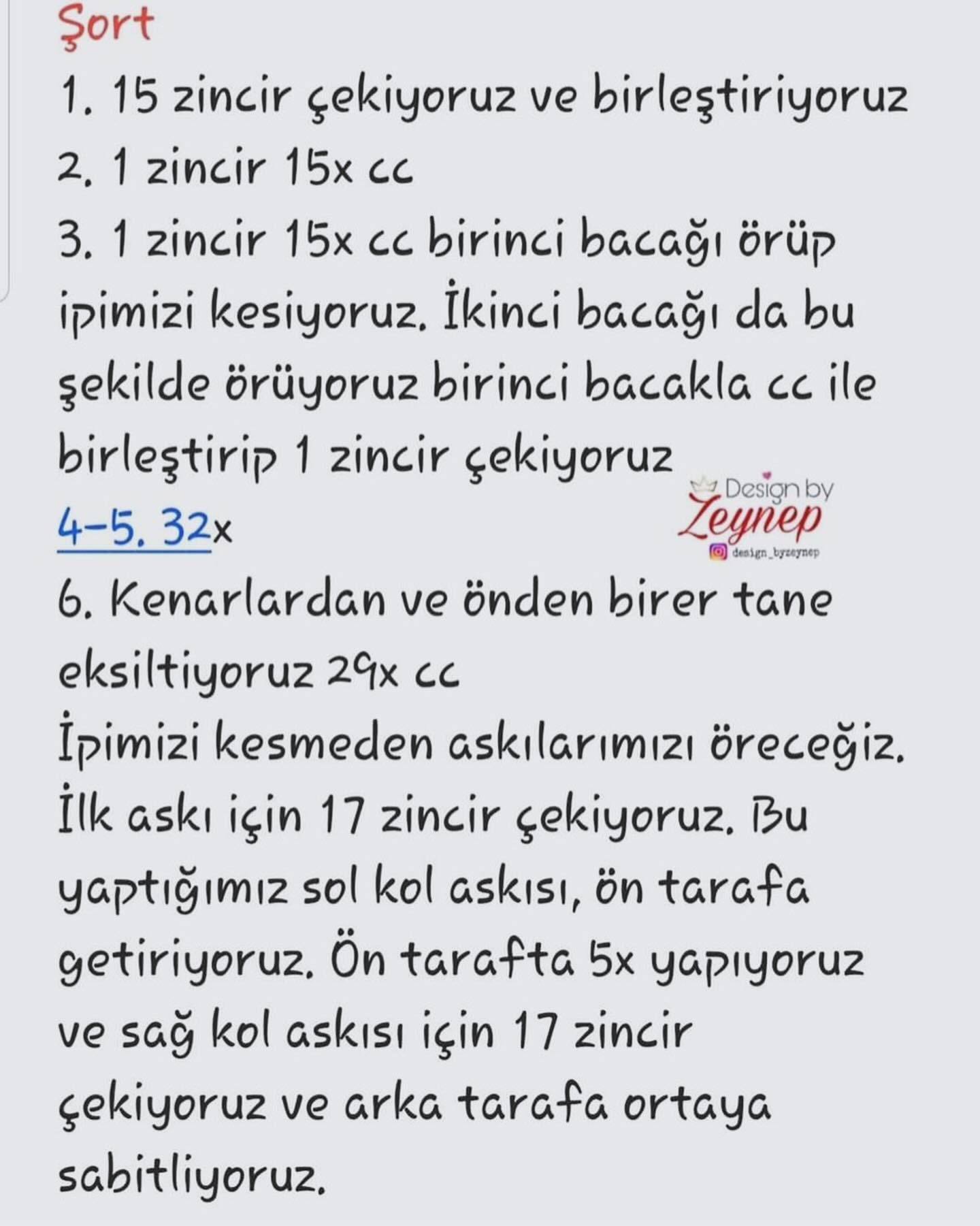 Fiyonklu ve tulum giyen bir tavşan için tığ işi modeli