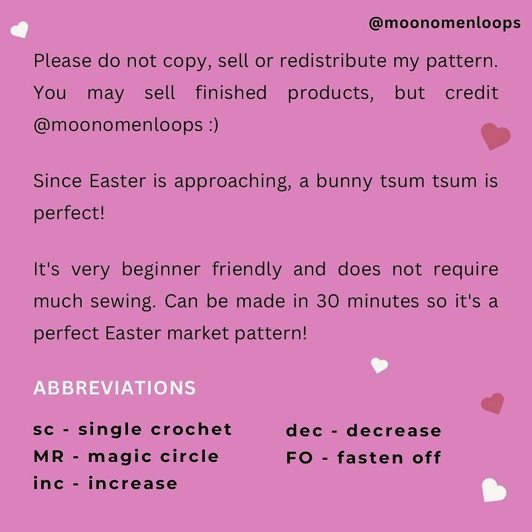 free brown bunny pattern