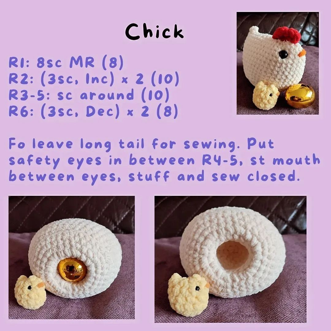 free chicken mama crochet pattern