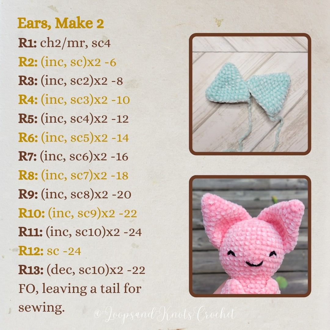 free crochet bat pattern