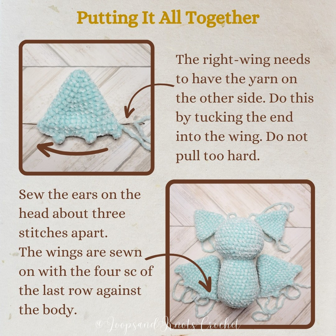 free crochet bat pattern