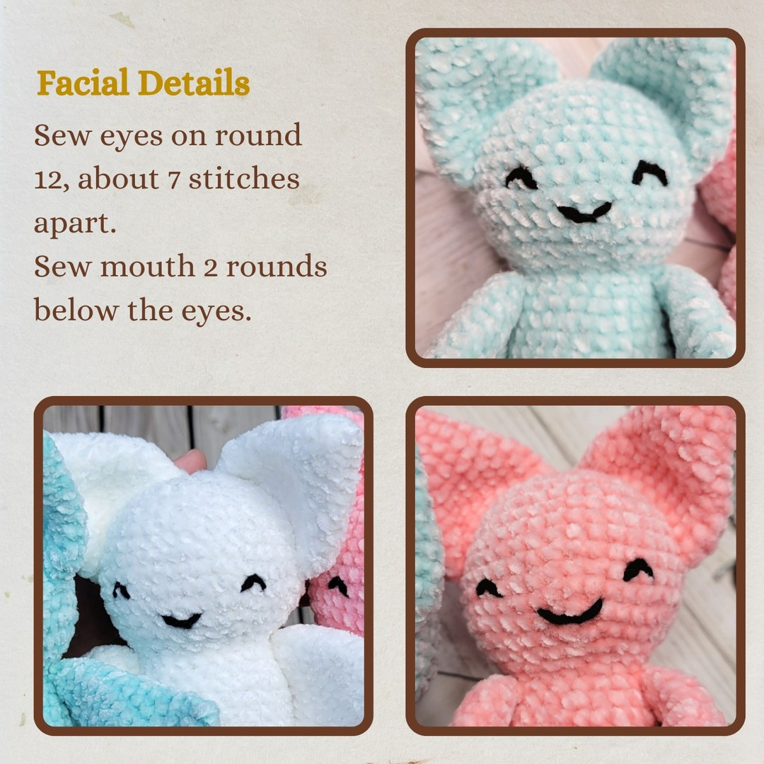 free crochet bat pattern