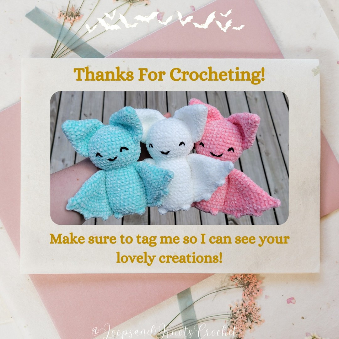 free crochet bat pattern