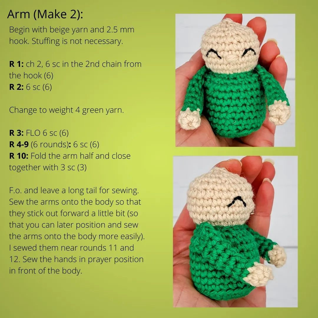 free crochet pattern mini st. patrick