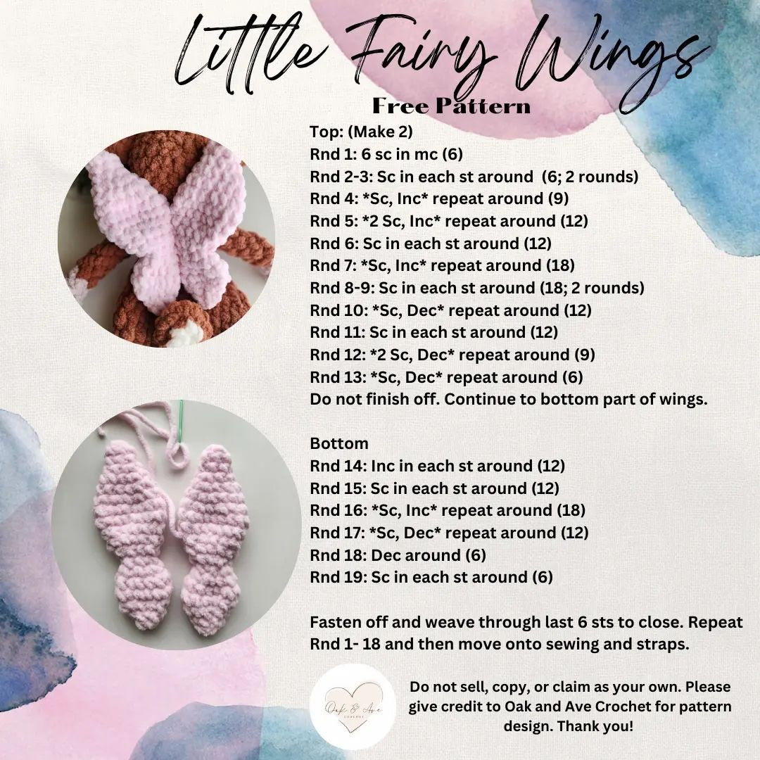 FREE Fairy Wings Pattern