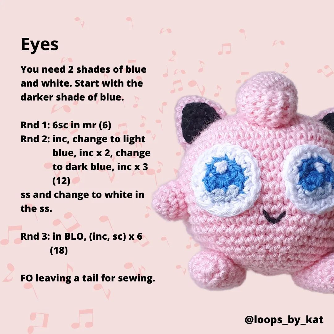 🎼 FREE JIGGLYPUFF CROCHET PATTERN 🎼