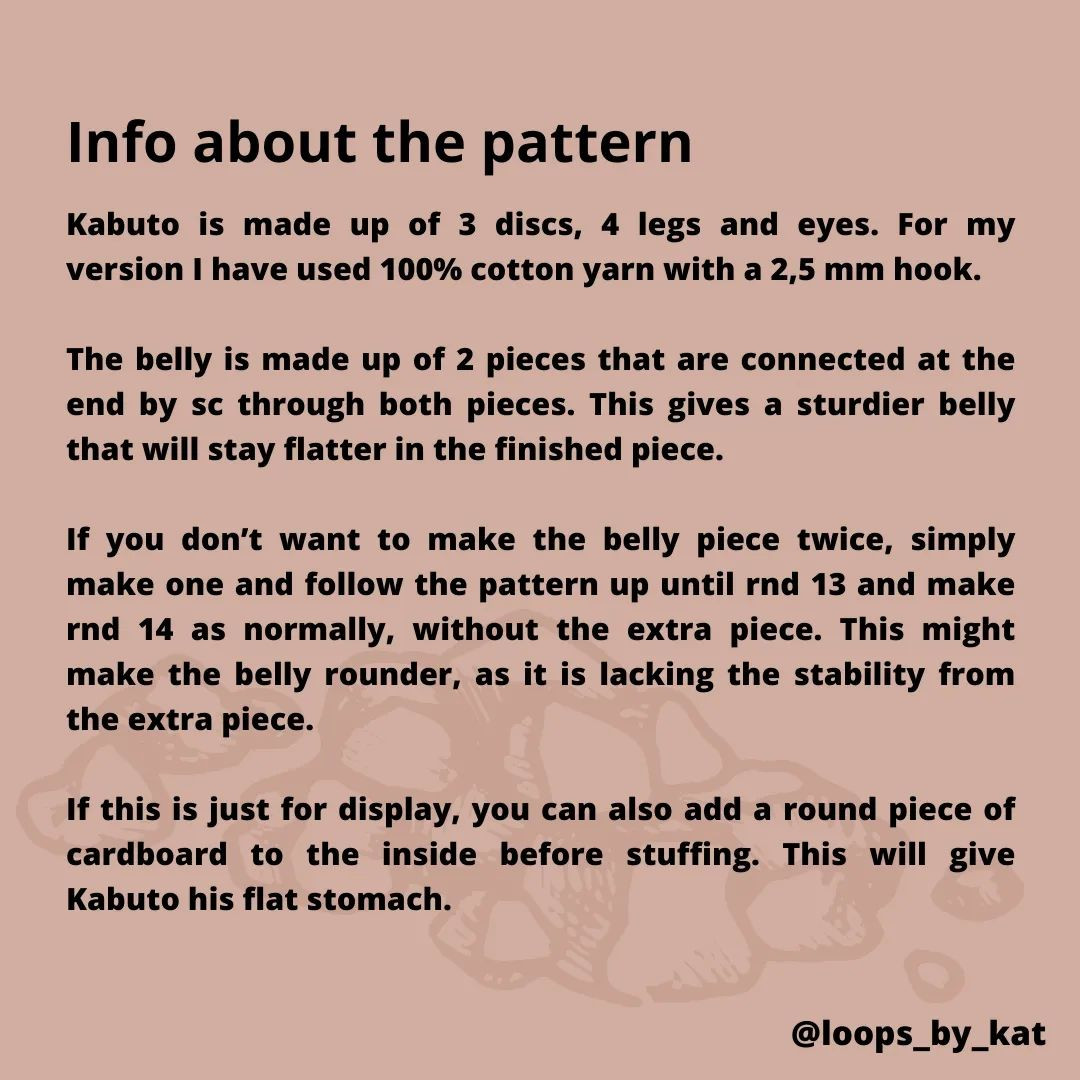 🗻 FREE KABUTO CROCHET PATTERN 🗻