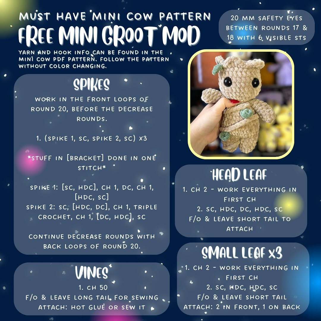 free mini groot mod Happy New Year! Enjoy making a baby Groot.